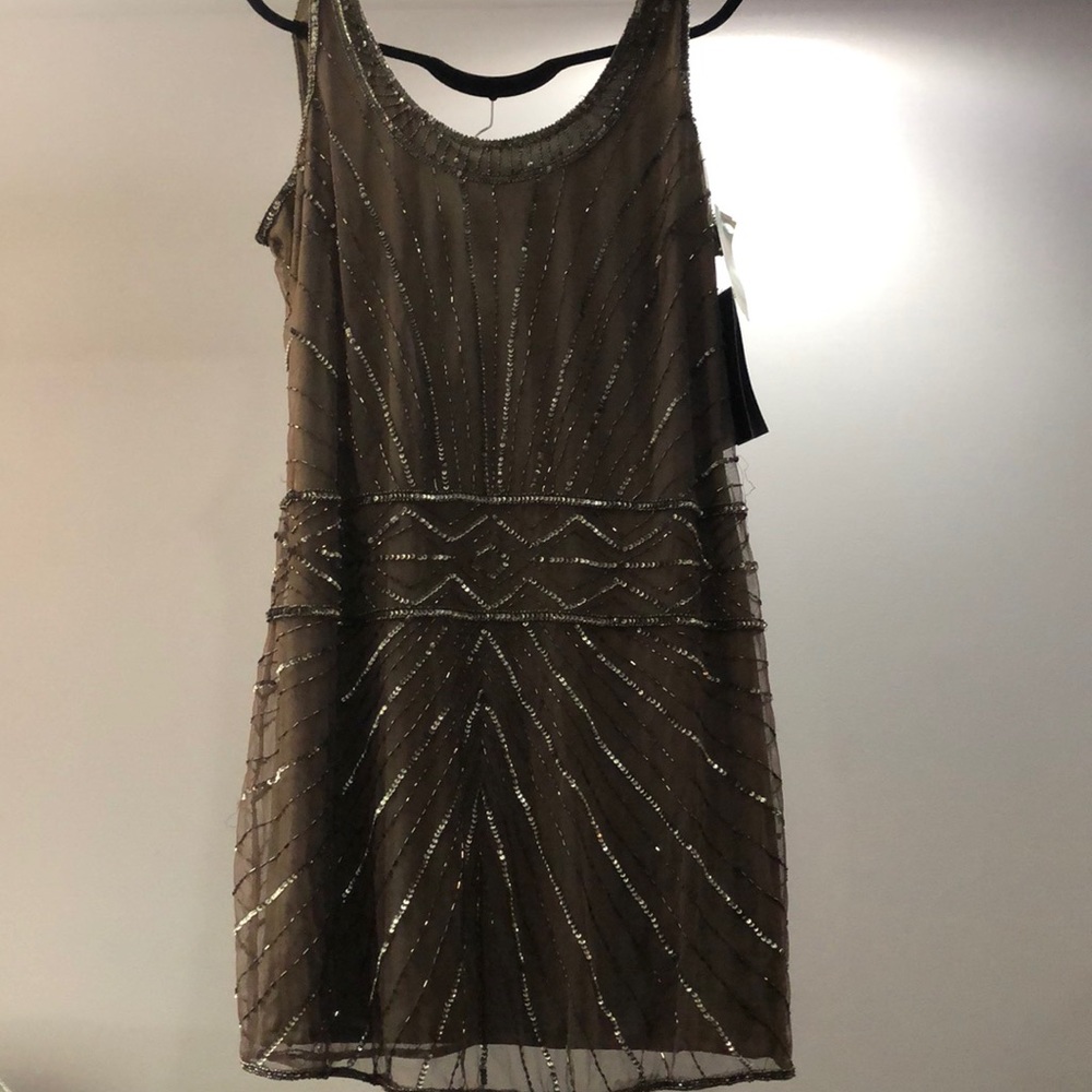 Fabulous bejeweled-embroidered shift dress